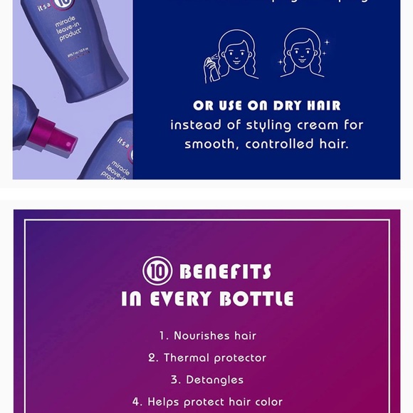 NEW Its A 10 Miracle Hair Leave In Treatment 4oz - Picture 5 of 5